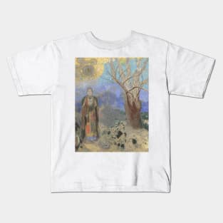 Buddha by Odilon Redon Kids T-Shirt